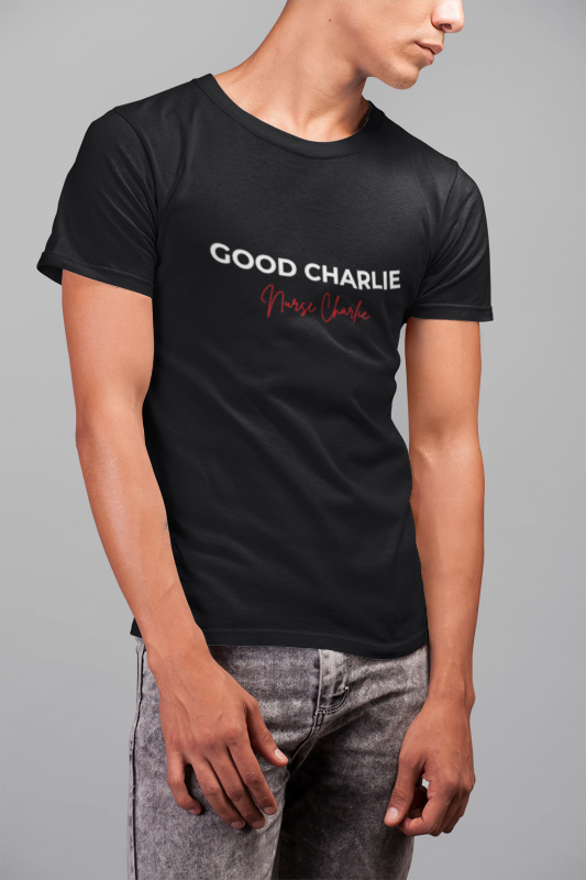 Good Charlie T-Shirt Logo-White/Red