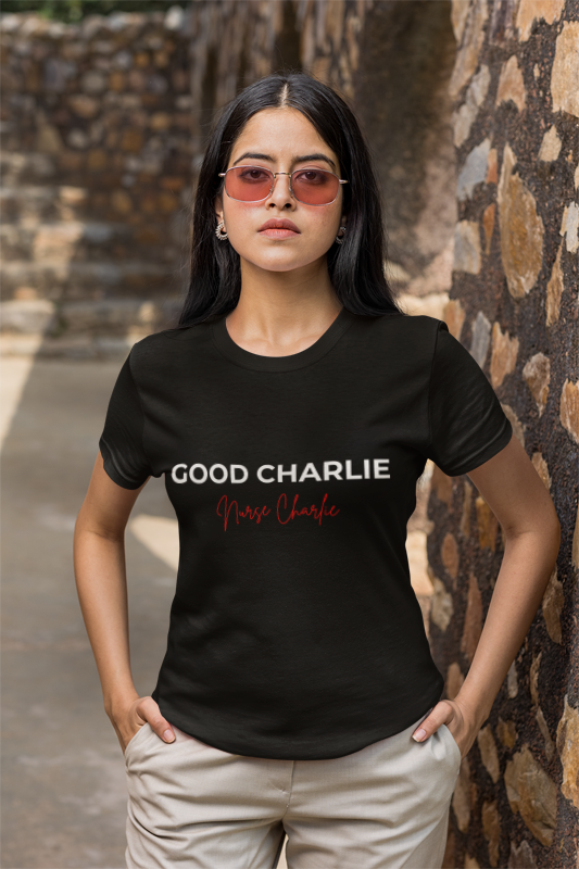 Good Charlie T-Shirt Logo-White/Red