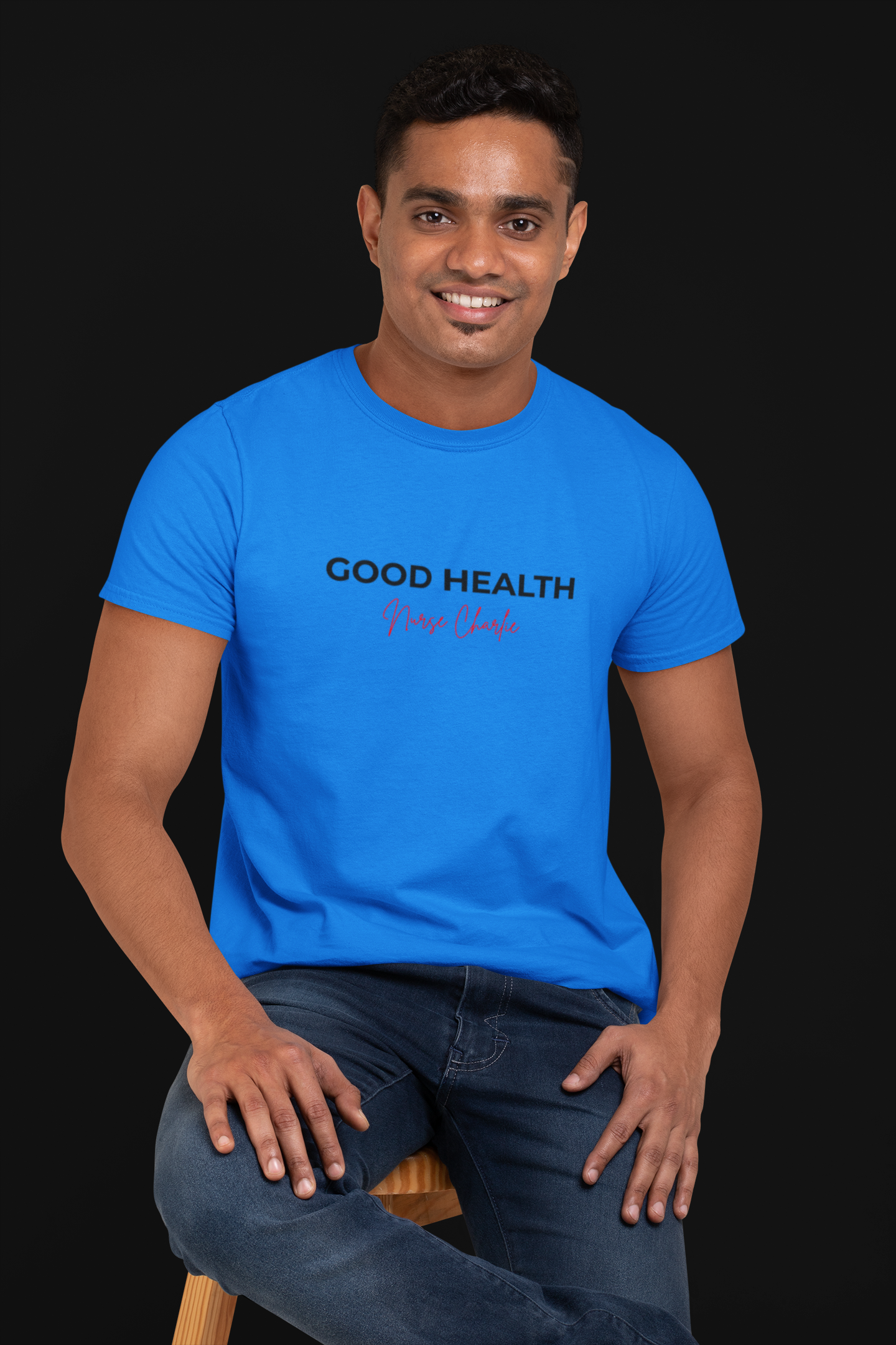 Good Health T-Shirt Logo-Black/Red