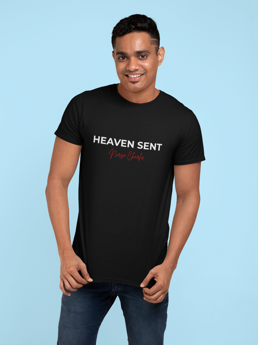 Heaven Sent T-Shirt Logo-White/Red