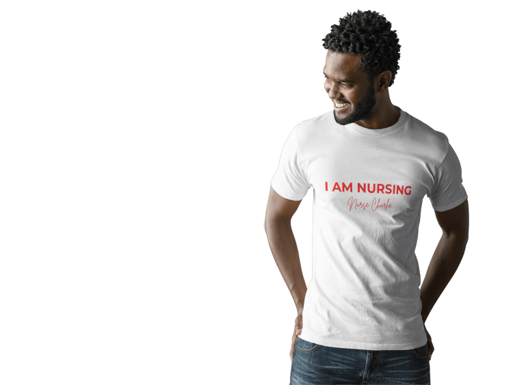 I AM NURSING T-Shirt Logo-Red