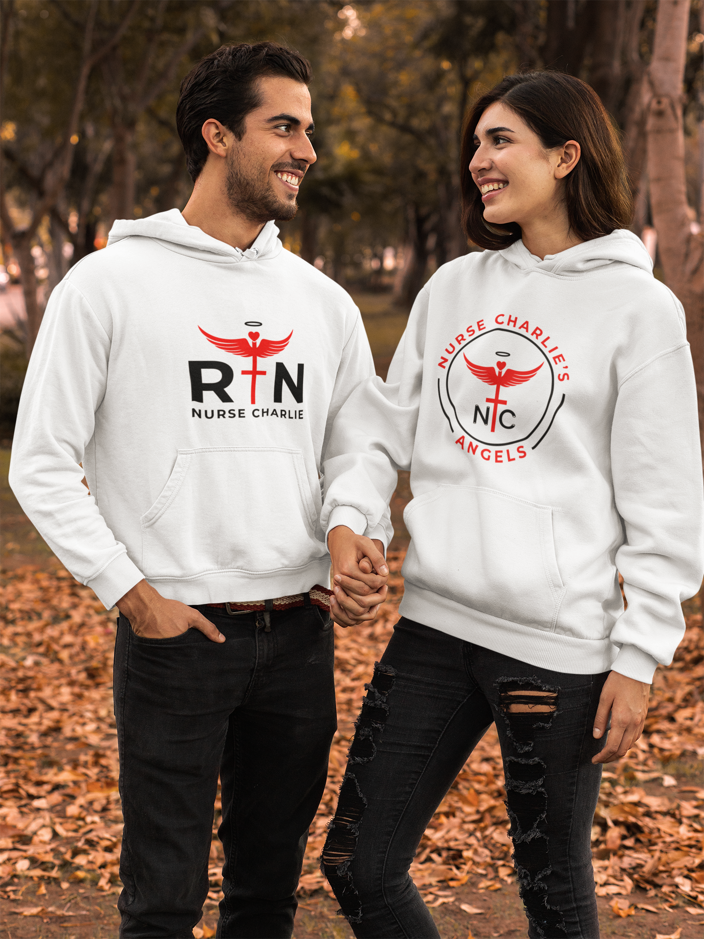 RN Collective Hoodie Logo-Red/Black