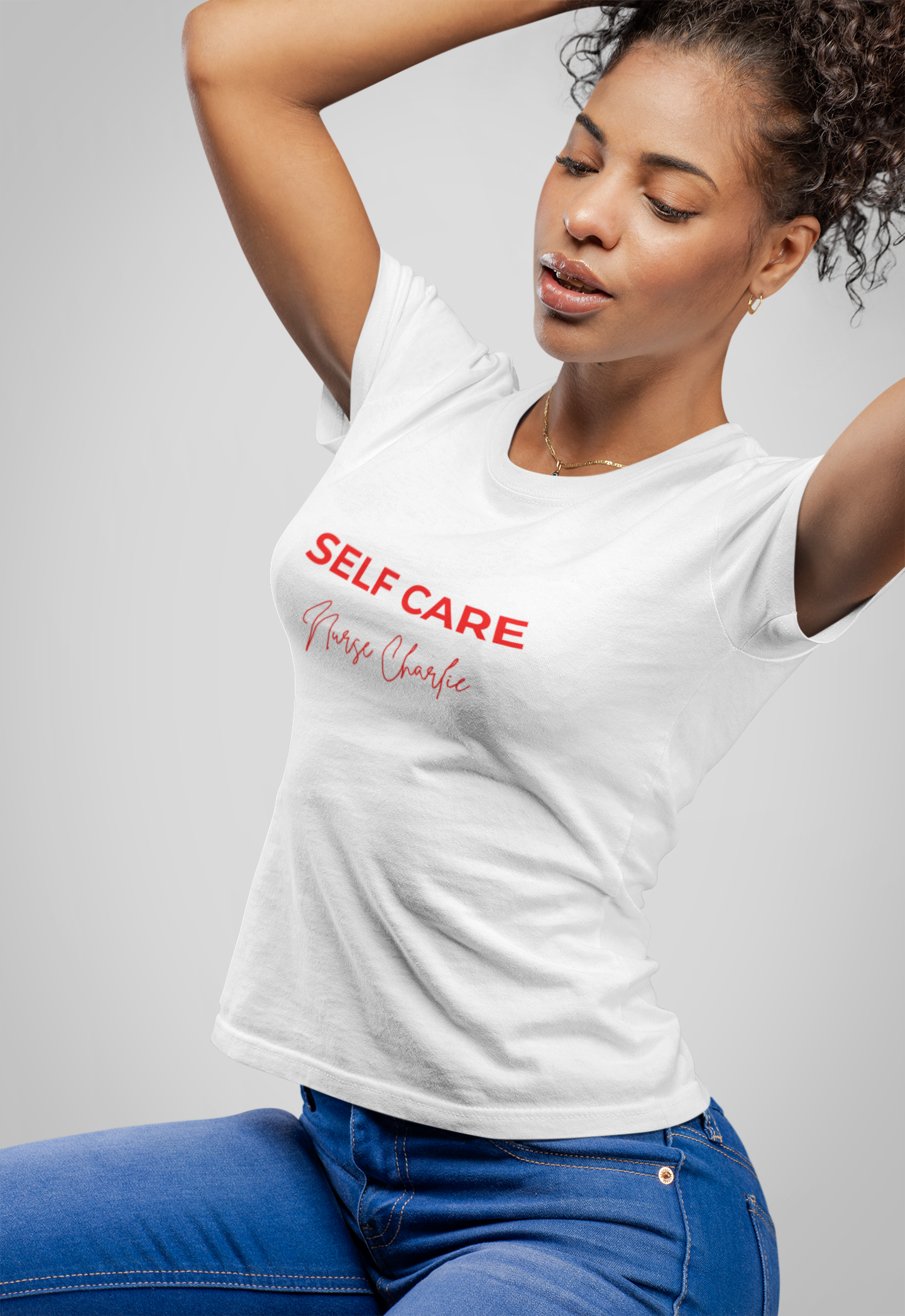 Self Care T-Shirt Logo-Red