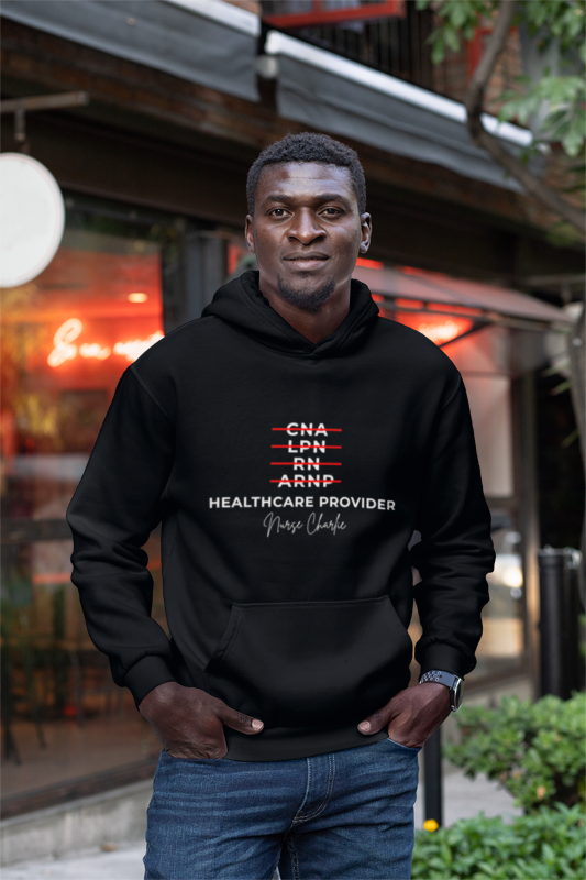 Healthcare Provider Hoodie Logo-White/Red