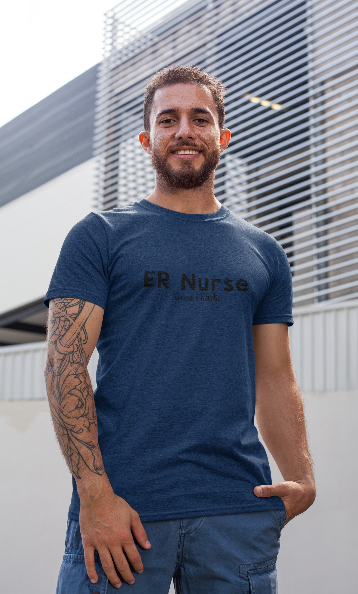 ER Nurse T-Shirt Logo-Black