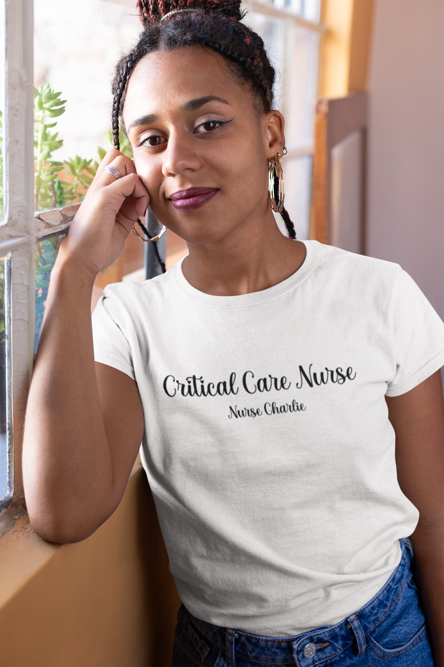 Critical Care Nurse T-Shirt Logo-Black