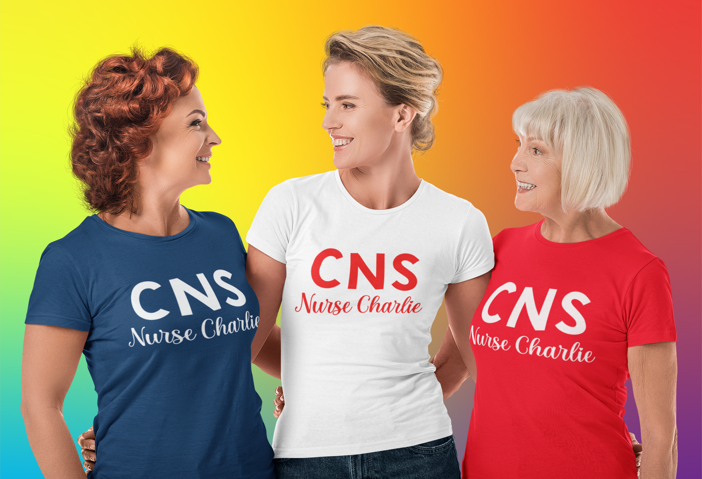 Critical Nurse Specialist (CNS) T-Shirt Logo-White OR Red