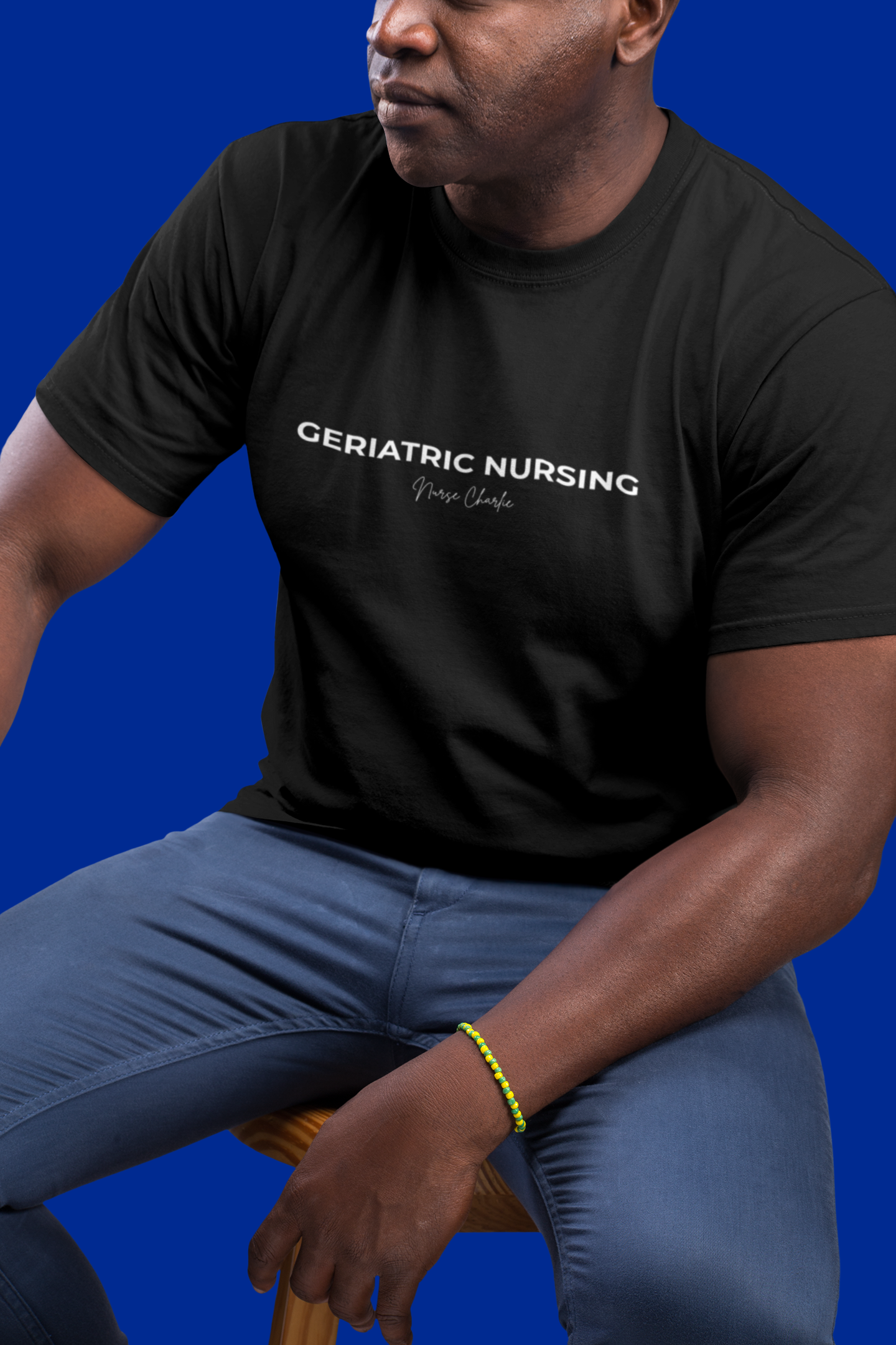 Geriatric Nursing T-Shirt Logo-White